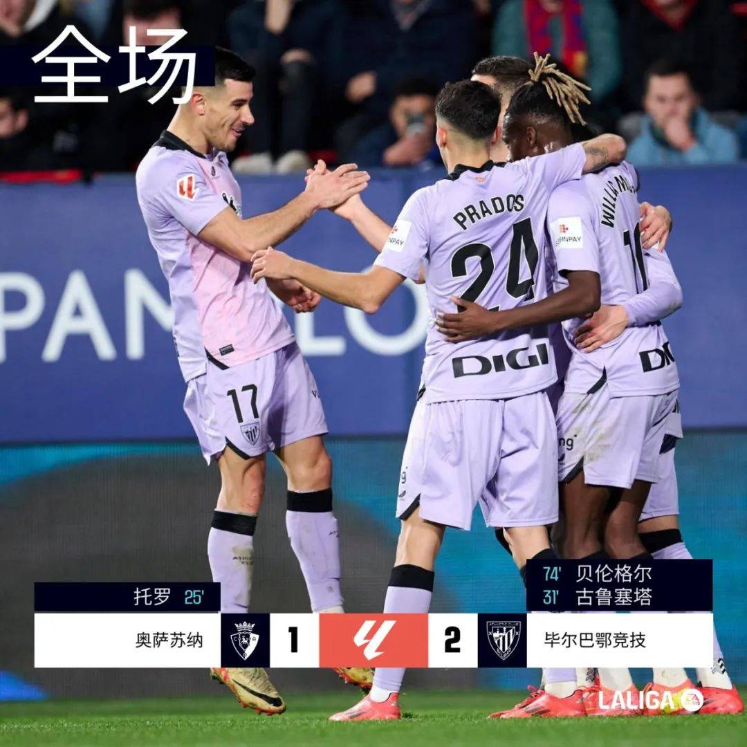 马竞击败毕尔巴鄂，继续保持不败